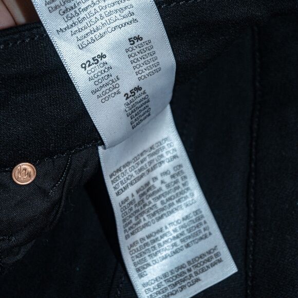 MOTHER Denim Women's The Looker Jeans in Black Not Guilty Size 24 - Picture 9 of 13
